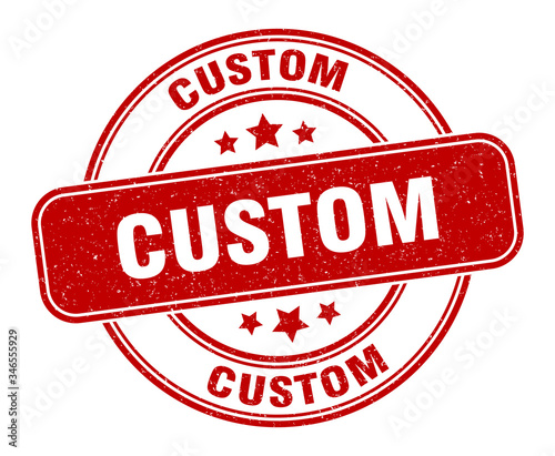 custom stamp. custom label. round grunge sign