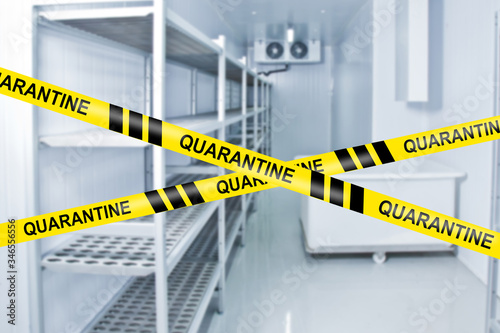 Empty freezer. Quarantine t...