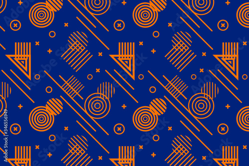 Repeating background with geometric shapes. Modern texture with abstract elements.