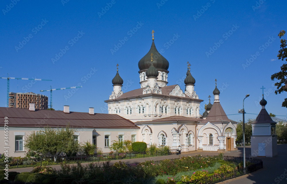 Cathedral of the Protection of the Blessed Virgin of Pokrovsky Nunnery in Kyiv, Ukraine