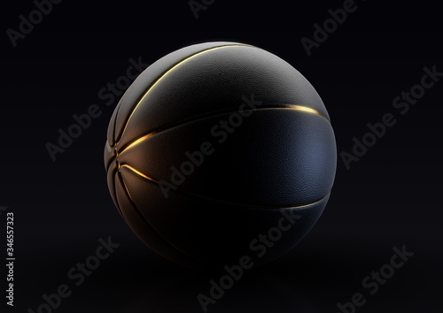 Black And Gold Basketball Concept © alswart