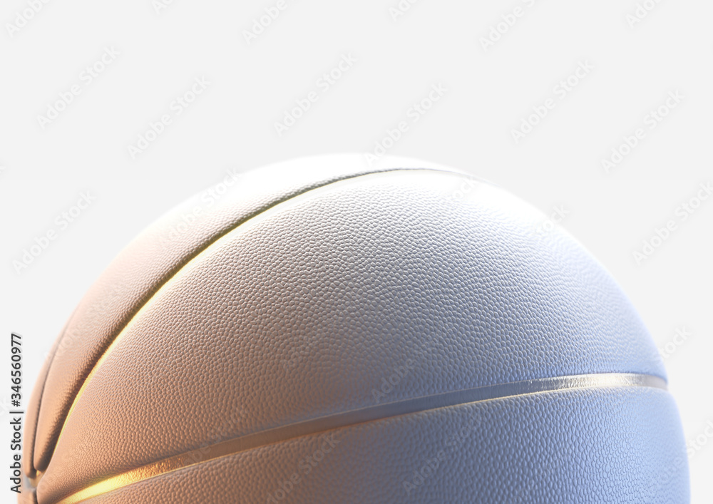 White And Gold Basketball Concept