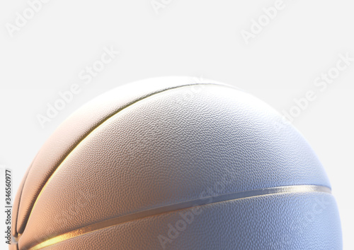 White And Gold Basketball Concept © alswart