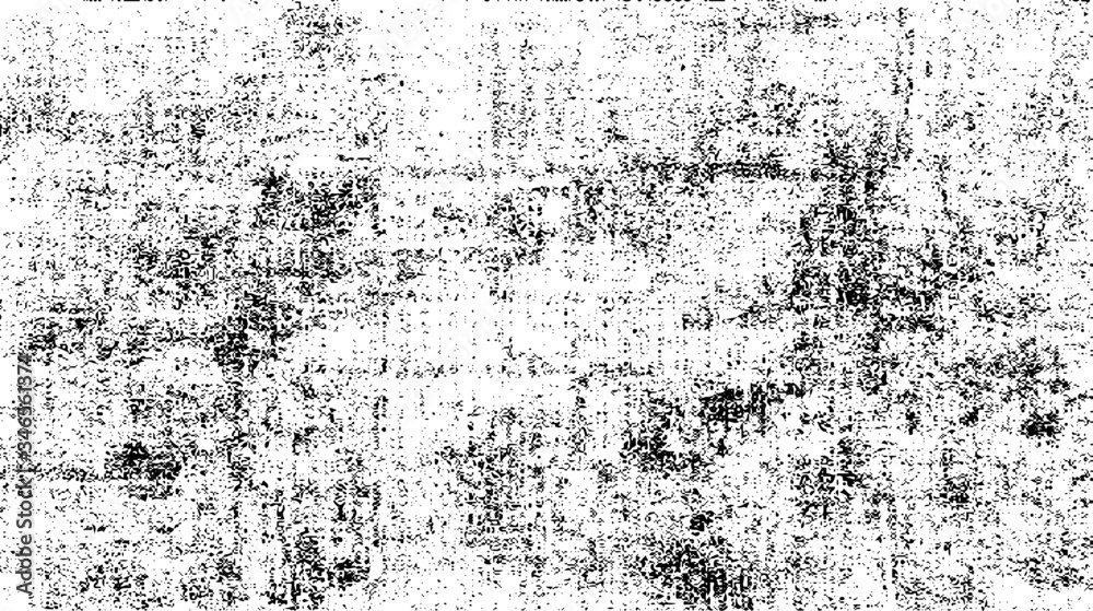 Rough black and white texture vector. Distressed overlay texture. Grunge background. Abstract textured effect. Vector Illustration. Black isolated on white background. EPS10.