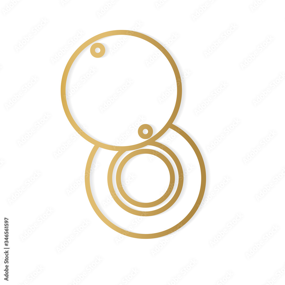 golden door viewfinder icon - vector illustration golden door viewfinder icon - vector illustration