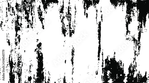 Rough black and white texture vector. Distressed overlay texture. Grunge background. Abstract textured effect. Vector Illustration. Black isolated on white background. EPS10.