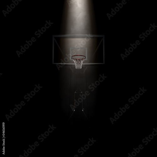 Basketball Hoop Spotlight © alswart