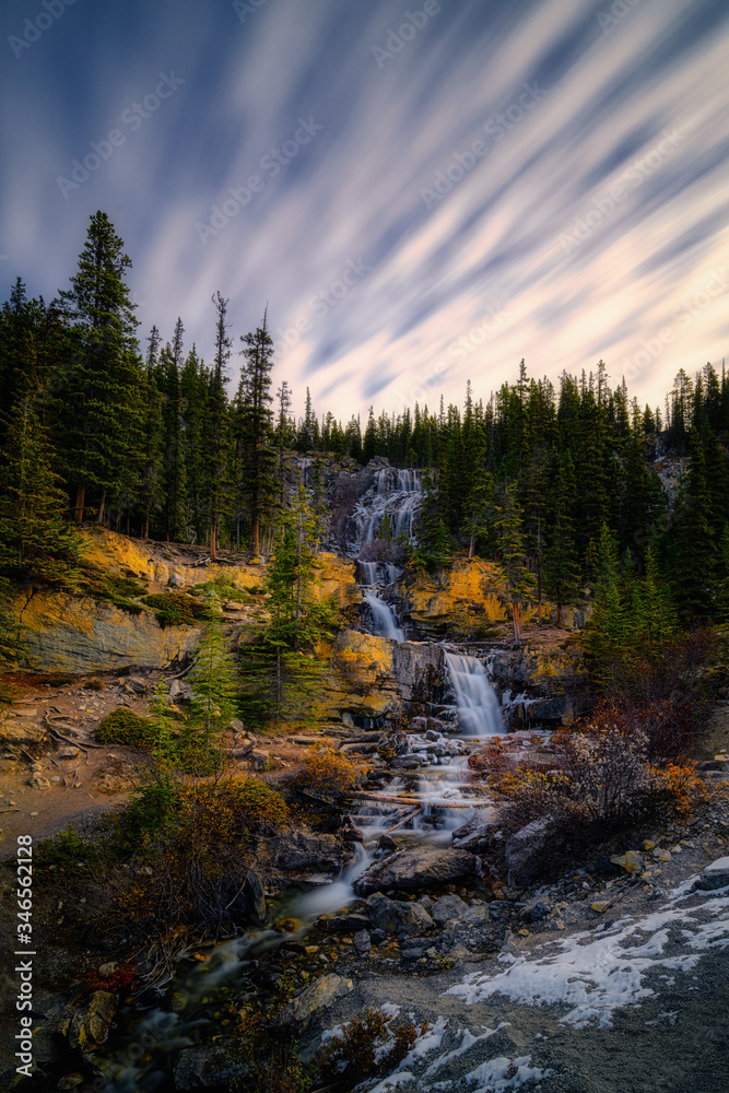 Tangle Creek Falls, Jasper Alberta Kanada travel destination