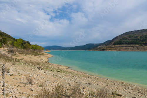Yesa reservoir in Navarra, Spain