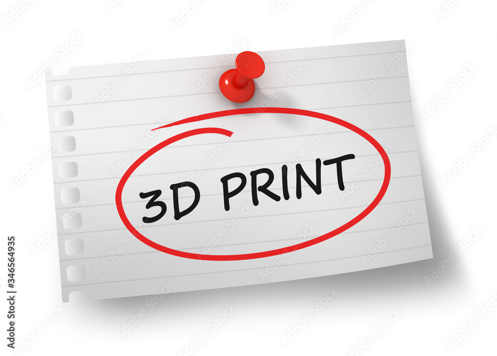 3d print concept 3d illustration isolated 3d print concept 3d illustration isolated
