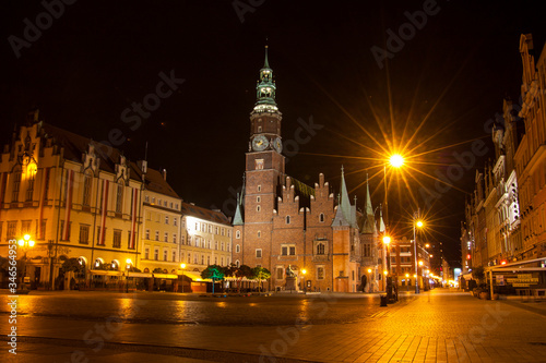 night, street, city, light, lights, architecture, urban, town, building, road, europe, old, winter, traffic, evening, travel, dark, wroclaw,poland, cityscape, downtown, sky, view, tower, italy, car © bigcat_40