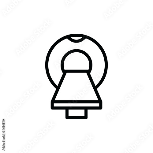 magnetic resonance imaging icon, vector illustration