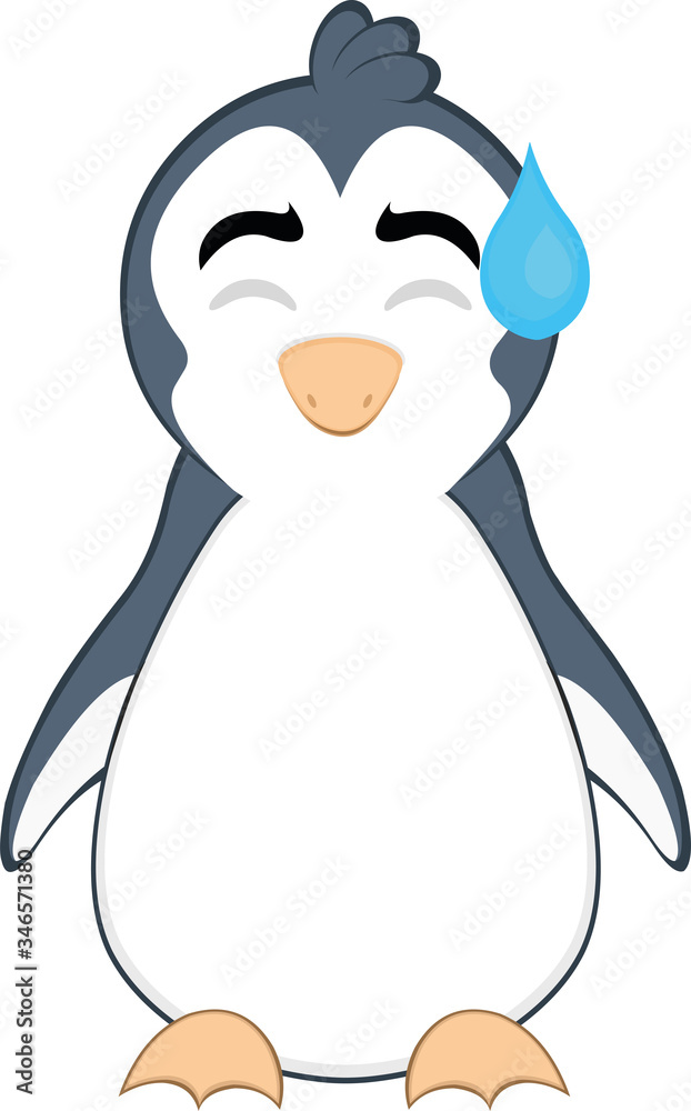 Fototapeta premium Vector illustration of a cartoon penguin