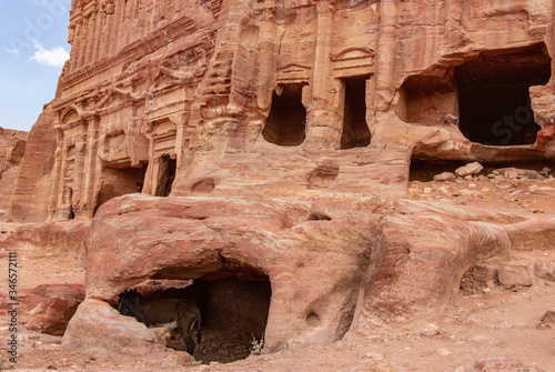 Royal Tombs Burial Chambers of Petra in Jordan