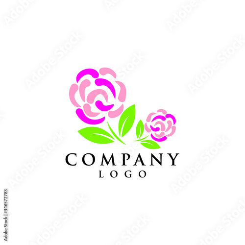 abstract flower logo