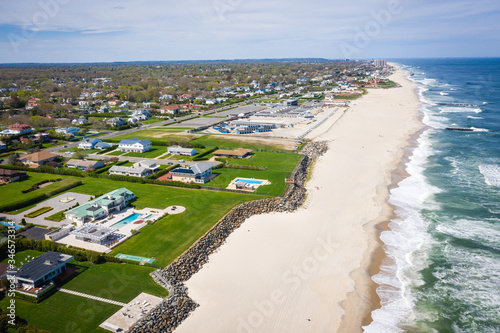 Aerial of Deal New Jersey During Covid19 Pandemic © Jin