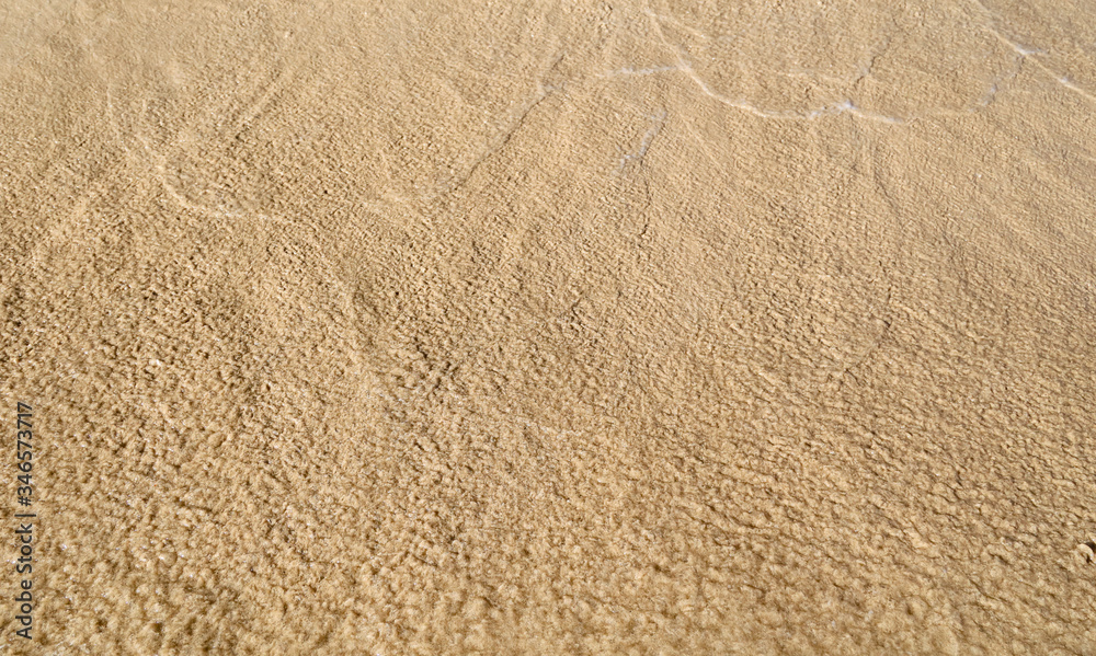 Sand washed with water from the sea. Sand washed with water from the sea.