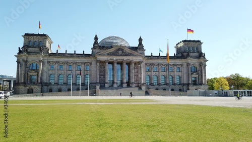 Reichstag building, seat of the German Parliament (Deutscher Bundestag)