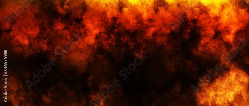 colorful fire red gold yellow sky clouds absract background bg art wallpaper