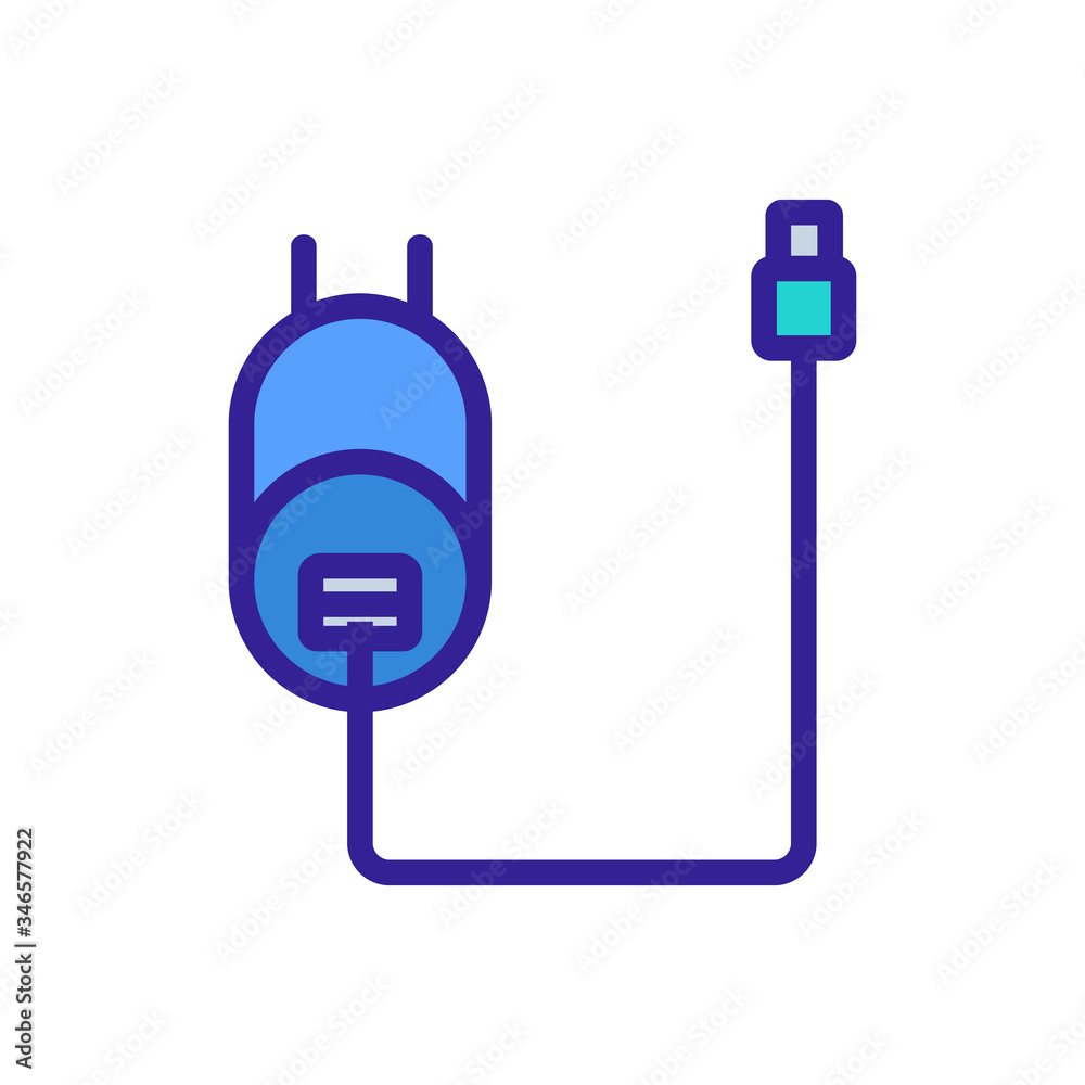 disassembled into parts power supply and cord icon vector. disassembled into parts power supply and cord sign. color symbol illustration disassembled into parts power supply and cord icon vector. disassembled into parts power supply and cord sign. color symbol illustration