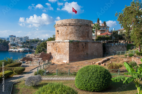 Roman Tower Hıdırlık in Antalya photo