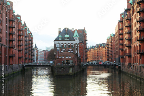 Hafencity quater in Hamburg  Germany