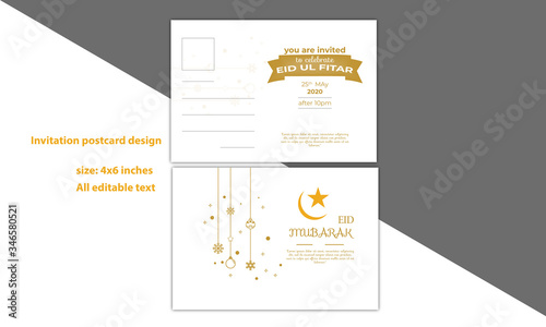 Invitation Post Card design photo