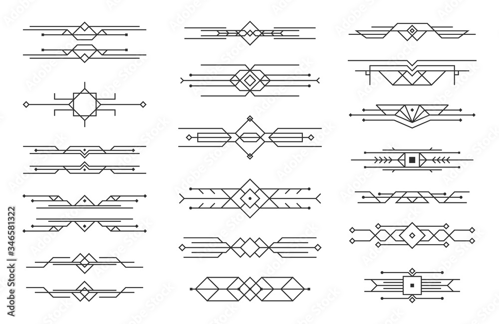 Ornaments art deco.
