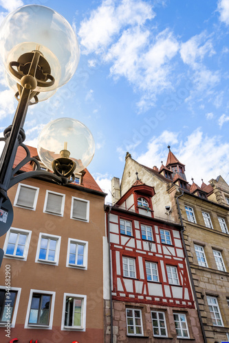 Historische Hausfassade in Nürnberg - Altstadt