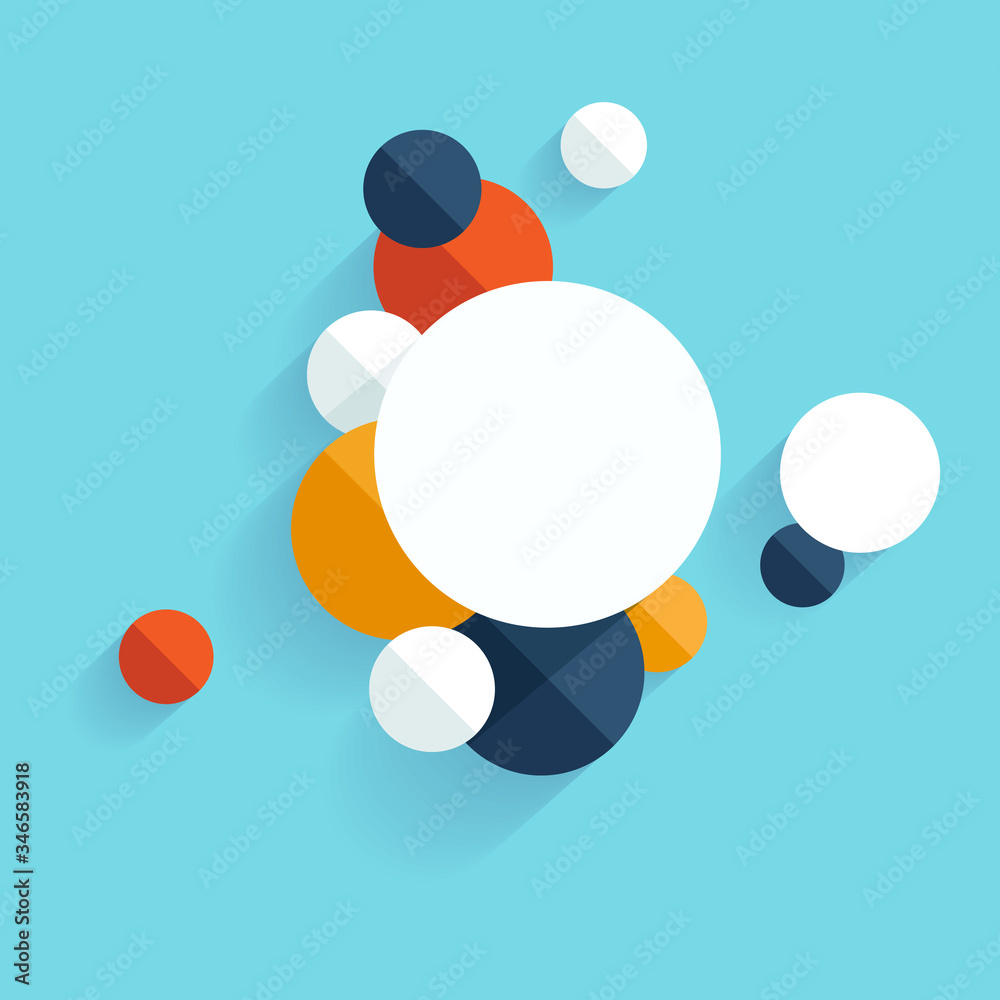 Abstract of circle background design. Vector illustration