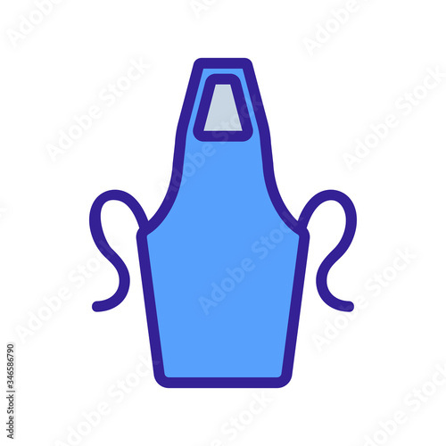 overhead apron icon vector. overhead apron sign. color symbol illustration