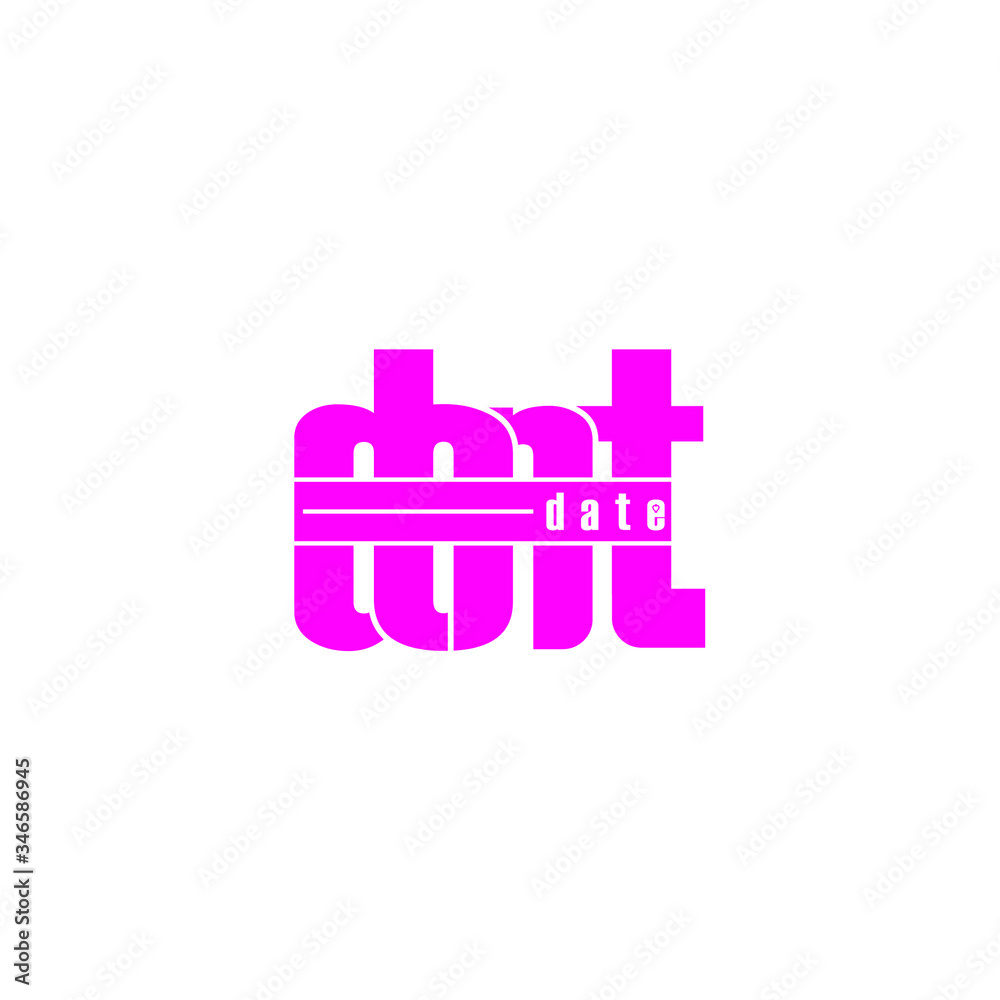 dont date letter original monogram logo design dont date letter original monogram logo design