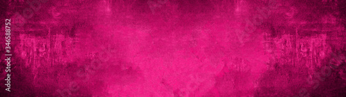 Pink black magenta stone concrete paper texture background panorama banner long, with space for text 