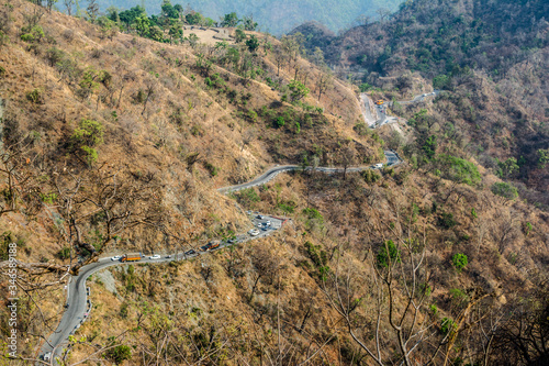 Road on the mountains of Bhimtal Nainital Uttarakhand
 photo