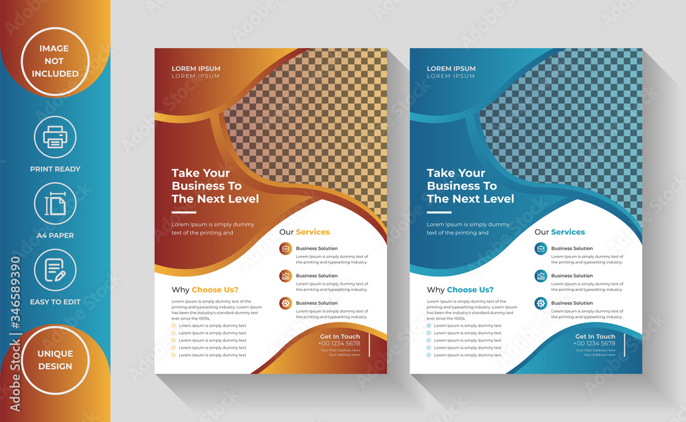 Corporate Business Flyer Template design, Business abstract vector template, Brochure design, cover modern layout, annual report, poster, flyer in A4