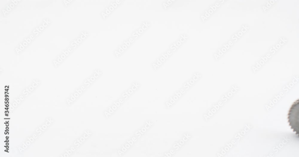 Steel gear on white background Steel gear on white background