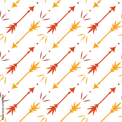 Seamless pattern with arrows