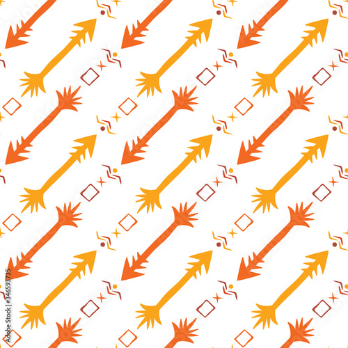 Seamless pattern with arrows
