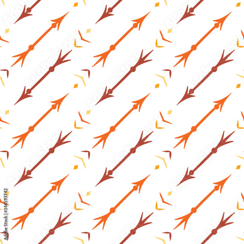 Seamless pattern with arrows