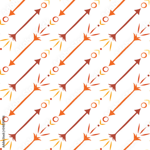 Seamless pattern with arrows