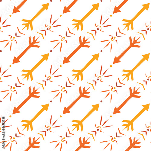 Seamless pattern with arrows