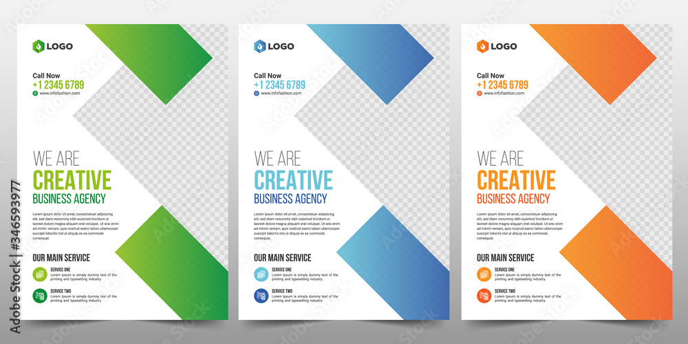Creative abstract business flyer vector template design. Brochure design, cover modern layout, annual report, poster, flyer