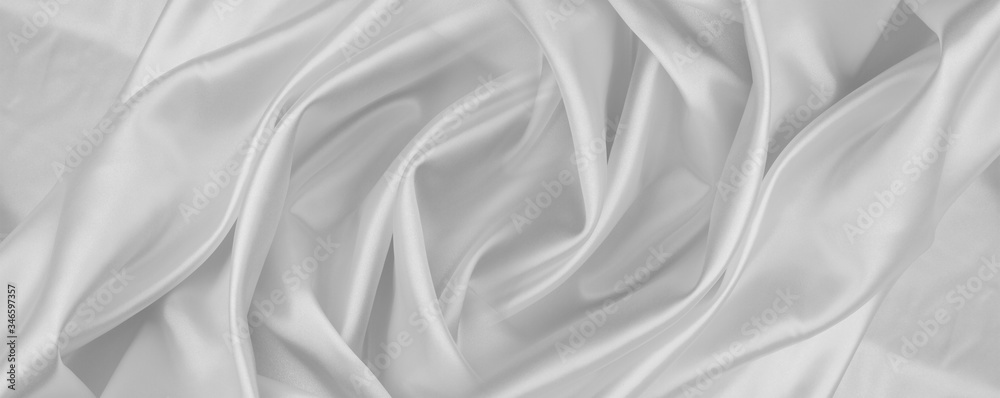 Obraz premium Białe jedwabne linie