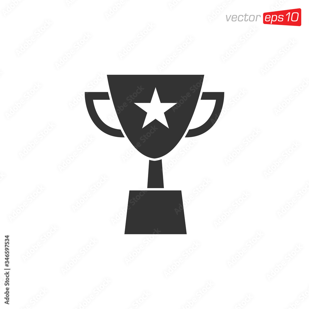Trophy Icon Design Vector Template Trophy Icon Design Vector Template