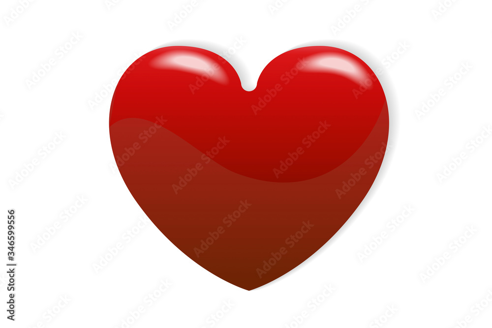 Logo beautiful love heart for valentine day icon vector web image graphic illustration clip art design.