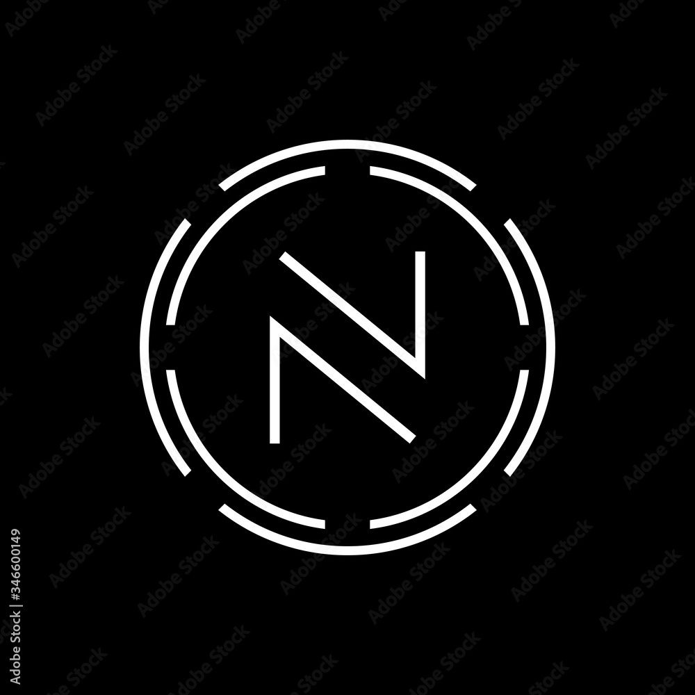 Initial Letter N Logo With Luxury Business Typography Vector Template. Creative Abstract Letter N Logo Design Initial Letter N Logo With Luxury Business Typography Vector Template. Creative Abstract Letter N Logo Design