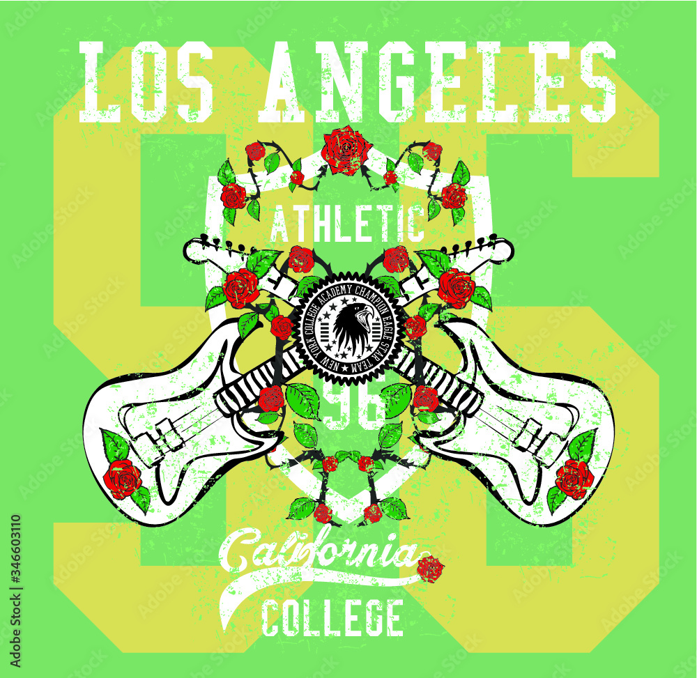 Fototapeta premium California graphic design vector art