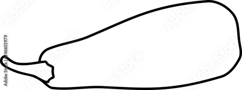 Coloring page with zucchini