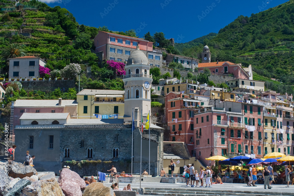 Vernazza - Cinque Terre, Liguria, Włochy  - obrazy, fototapety, plakaty 
