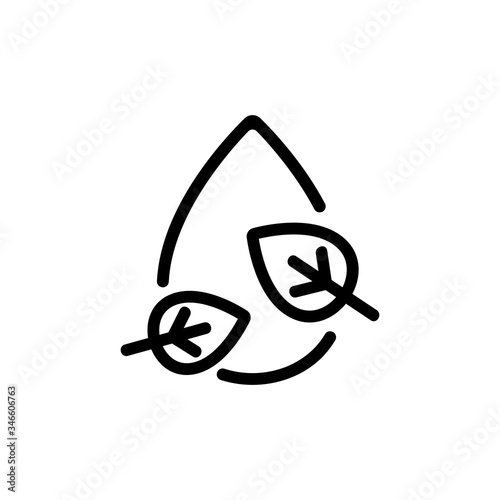 organic drop of whey icon vector. organic drop of whey sign. isolated contour symbol illustration